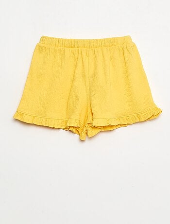 Short en maille froissée