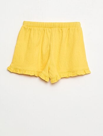 Short en maille froissée
