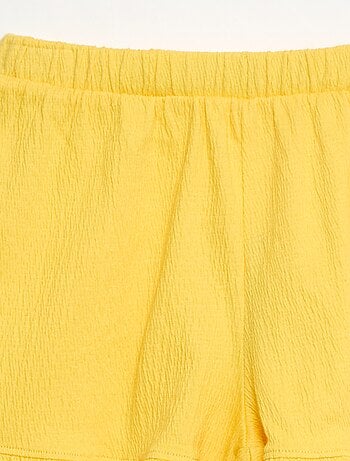 Short en maille froissée