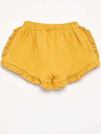 Short en maille froissée uni