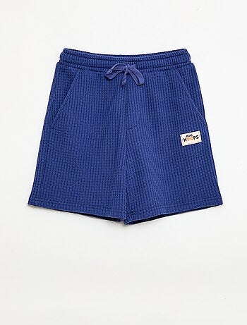 Short en maille gaufrée
