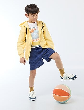 Short en maille gaufrée