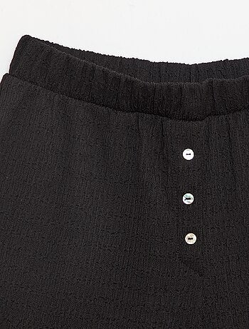 Short en maille gaufrée