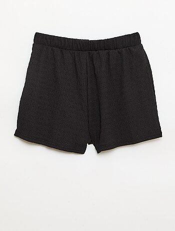 Short en maille gaufrée