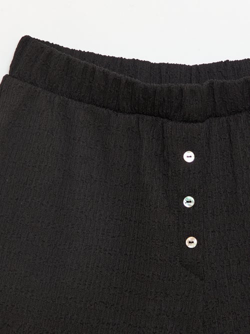 Short en maille gaufrée - Kiabi