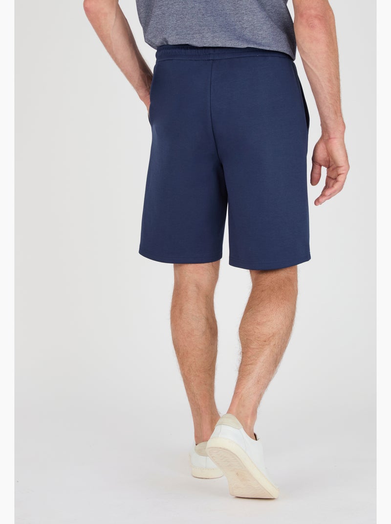 Short en maille interlock - Damart Bleu marine - Kiabi