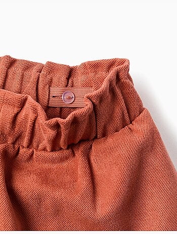 Short en maille interlock avec ceinture intégrée