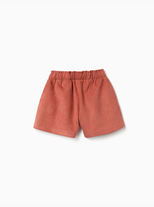 Short en maille interlock avec ceinture intégrée - Kiabi Short en maille interlock avec ceinture intégrée - Kiabi