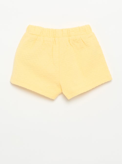 Short en maille jacquard avec nœud - Kiabi