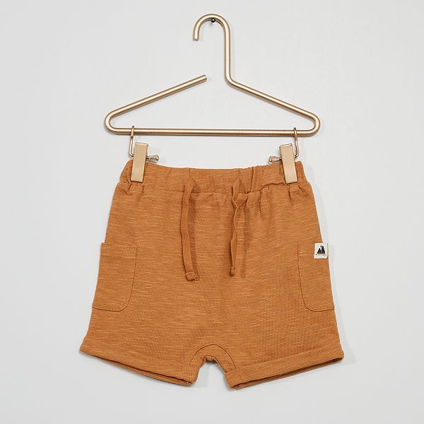 Short En Maille Jersey Imprime Montagnes Bebe Garcon Marron Kiabi 4