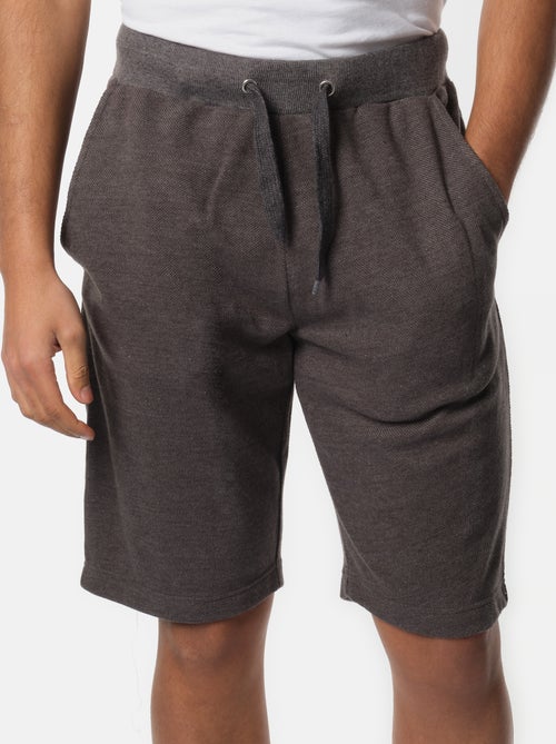 Short en maille piqué uni - Kiabi