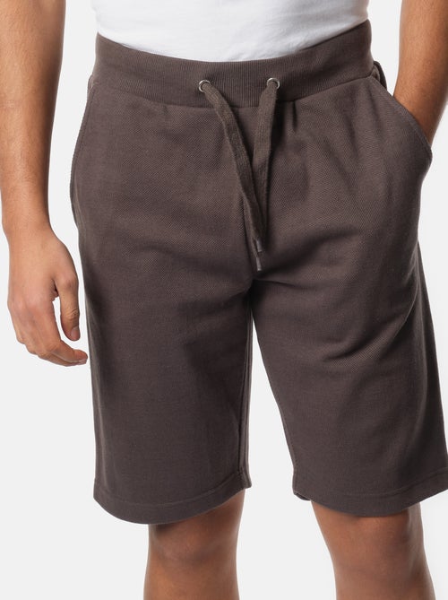 Short en maille piqué uni - Kiabi