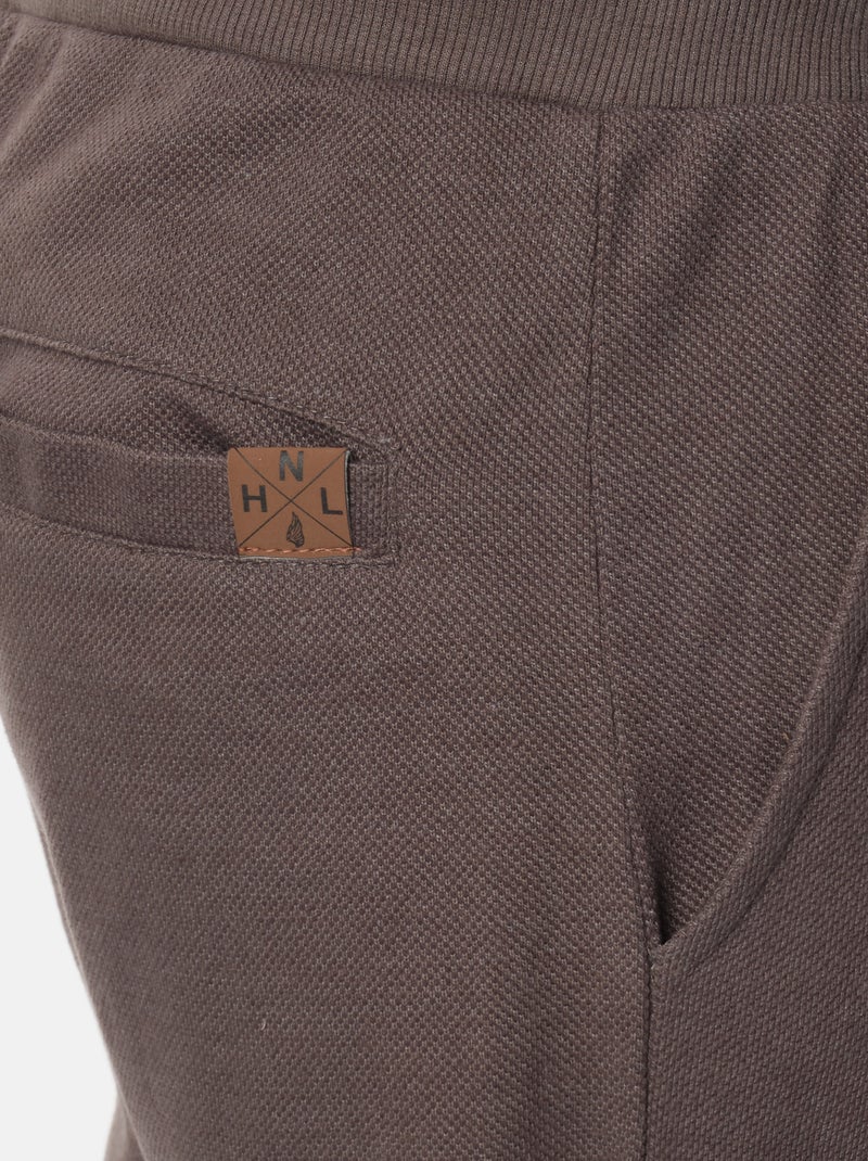 Short en maille piqué uni Gris - Kiabi