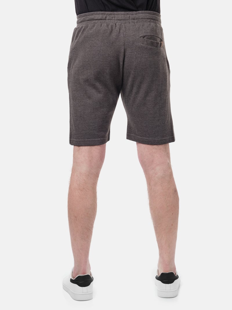 Short en maille piquée uni Bleu ciel - Kiabi