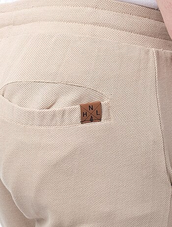 Short en maille piquée uni