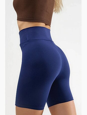 Short en maille taille haute ajusté hiccup