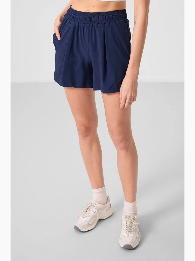 Short en maille taille haute tommy Bleu lagon - Kiabi