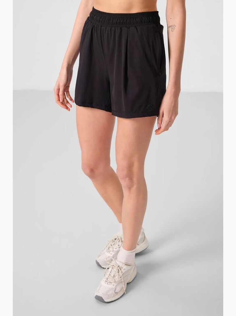 Short en maille taille haute tommy Noir - Kiabi