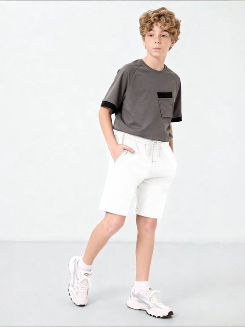 Short en mélange de coton pour jeune tommy - Kiabi Short en mélange de coton pour jeune tommy - Kiabi