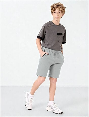Short en mélange de coton pour jeune tommy