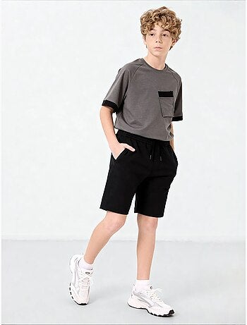 Short en mélange de coton pour jeune tommy