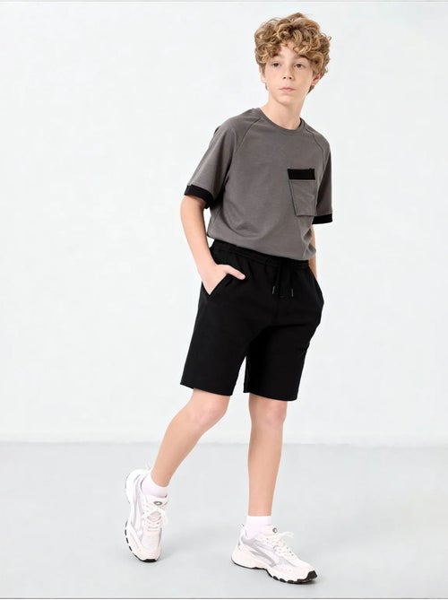 Short en mélange de coton pour jeune tommy - Kiabi Short en mélange de coton pour jeune tommy - Kiabi