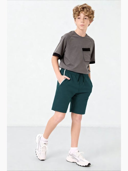Short en mélange de coton pour jeune tommy - Kiabi Short en mélange de coton pour jeune tommy - Kiabi