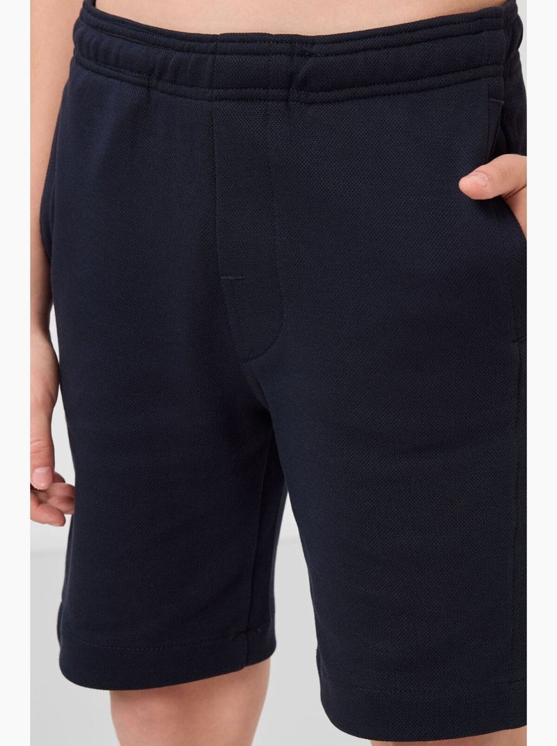 Short en mélange de coton tommy Bleu marine - Kiabi
