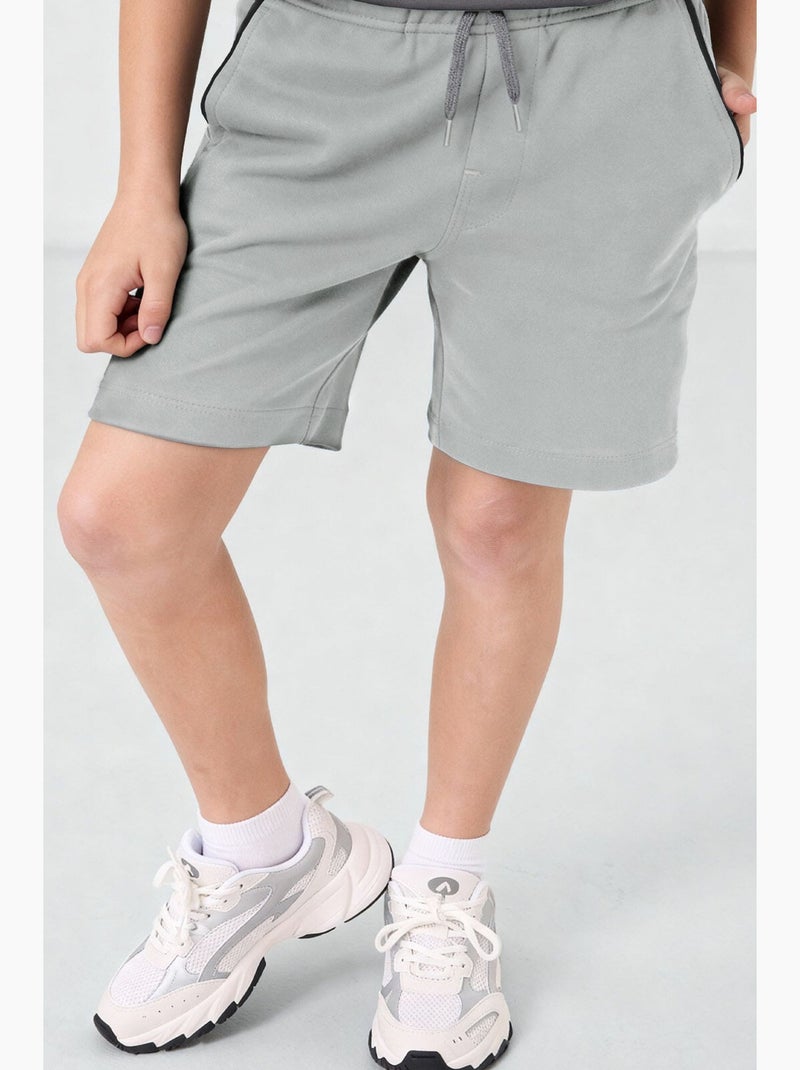 Short en mélange de coton tommy Gris clair - Kiabi