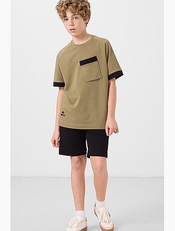 Short en mélange de coton tommy