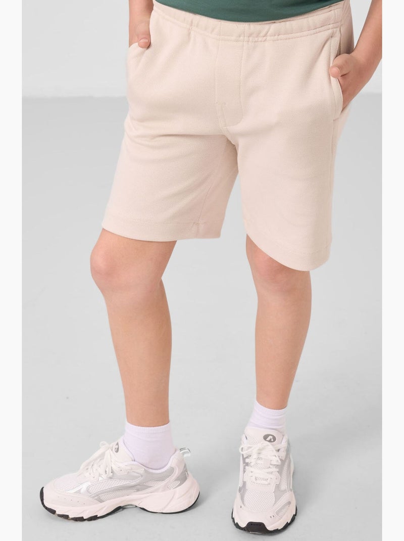 Short en mélange de coton tommy Noir Vert - Kiabi