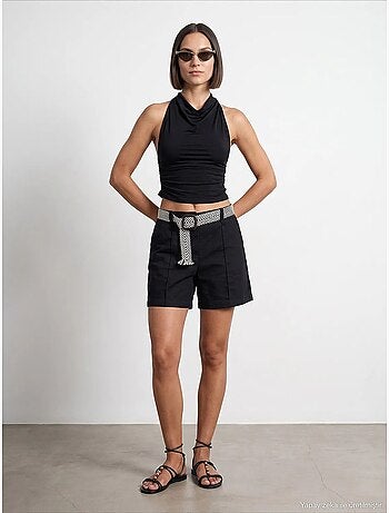 Short en mélange de lin dilvin