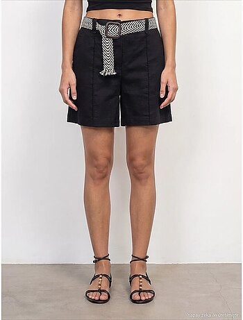 Short en mélange de lin dilvin