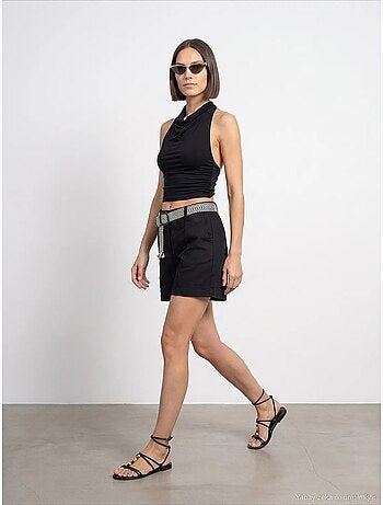Short en mélange de lin dilvin