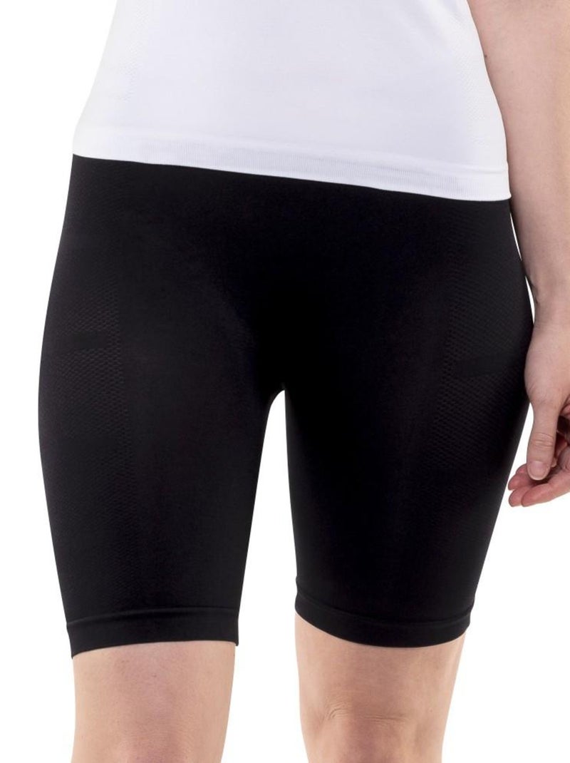Short en mesh respirant et en fibre de Jade thermorégulant Noir - Kiabi