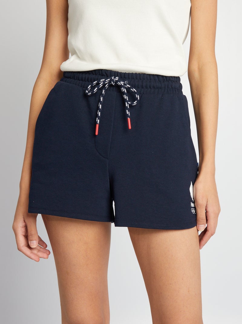 Short en molleton - Equipe de France Olympique et Paralympique Bleu - Kiabi