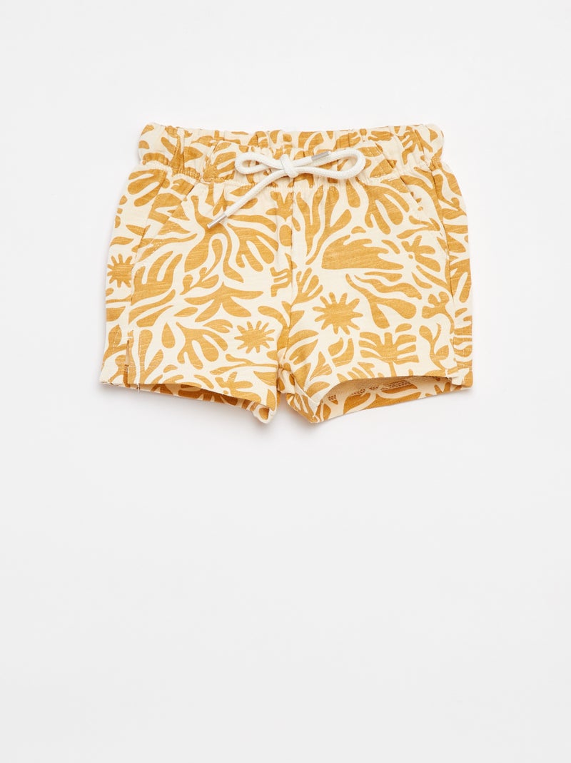 Short en molleton - Grafik Edition Jaune - Kiabi