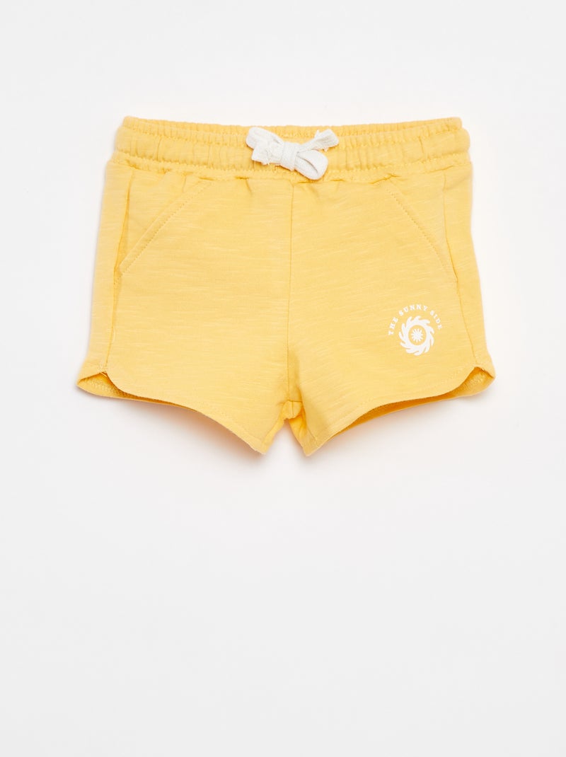 Short en molleton - Grafik Edition Jaune - Kiabi