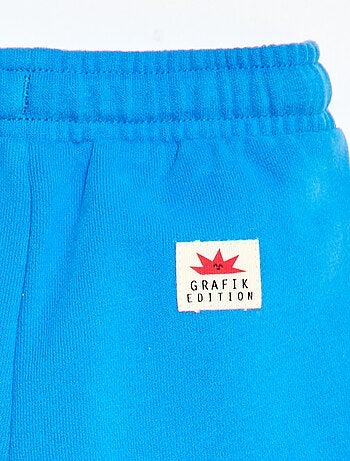 Short en molleton à motif