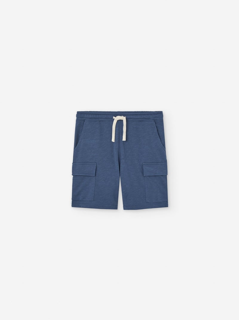 Short en Molleton avec Cordon Bleu - Kiabi