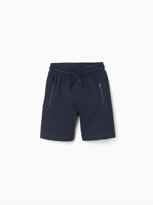 Short en molleton avec cordon de serrage et poches - Kiabi