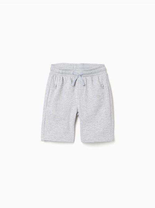 Short en molleton avec cordon de serrage et poches - Kiabi
