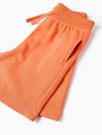 Short en molleton avec cordon de serrage et poches latérales