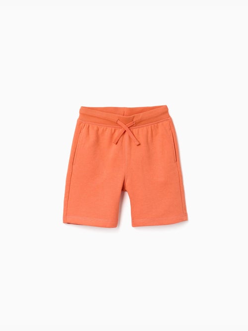 Short en molleton avec cordon de serrage et poches latérales - Kiabi