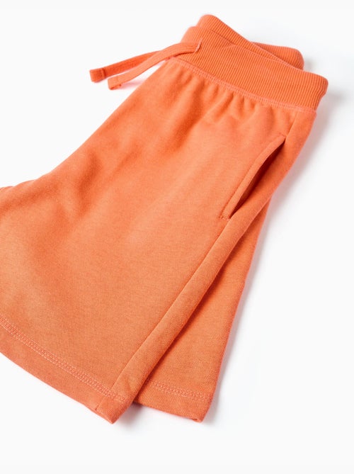 Short en molleton avec cordon de serrage et poches latérales - Kiabi