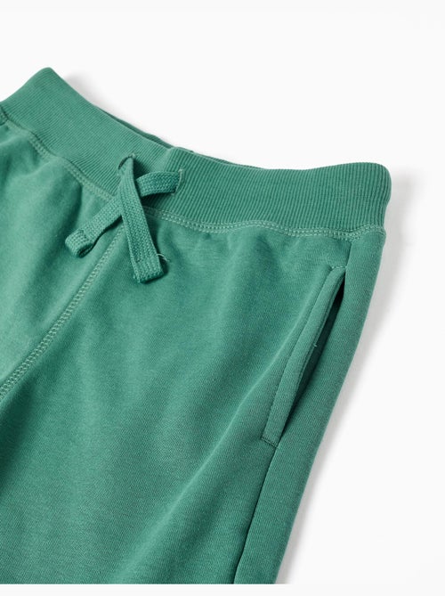 Short en molleton avec cordon de serrage et poches latérales - Kiabi