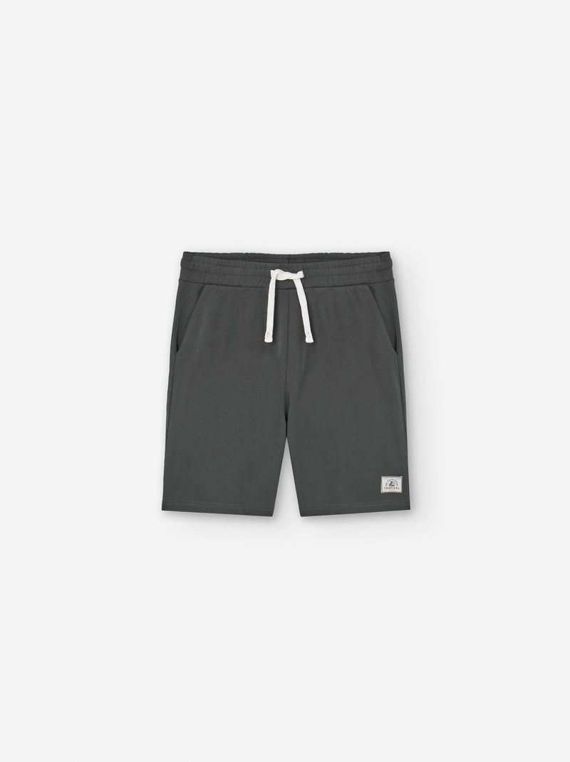 Short en Molleton avec Cordon Gris foncé - Kiabi