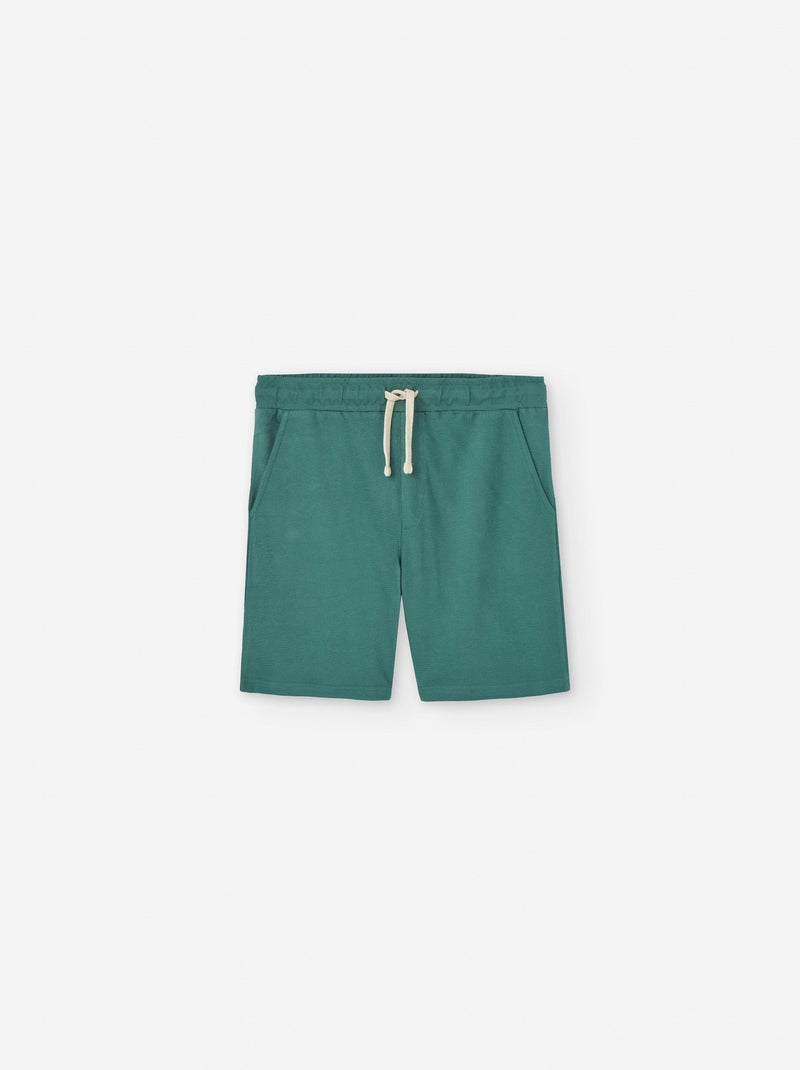 Short en Molleton avec Cordon Vert - Kiabi