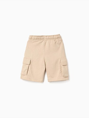 Short en molleton avec poches cargo et cordon de serrage