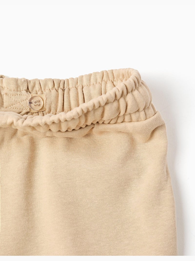 Short en molleton avec poches cargo et cordon de serrage Beige clair - Kiabi